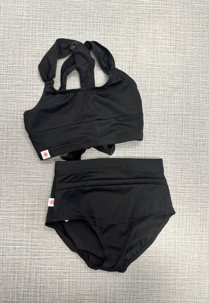 Demi Solid Tie Back Tank Brief Set