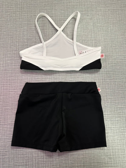 Demi Criss Cross Top & Solid Short Set