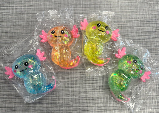 Axolotl Glittery Squishy