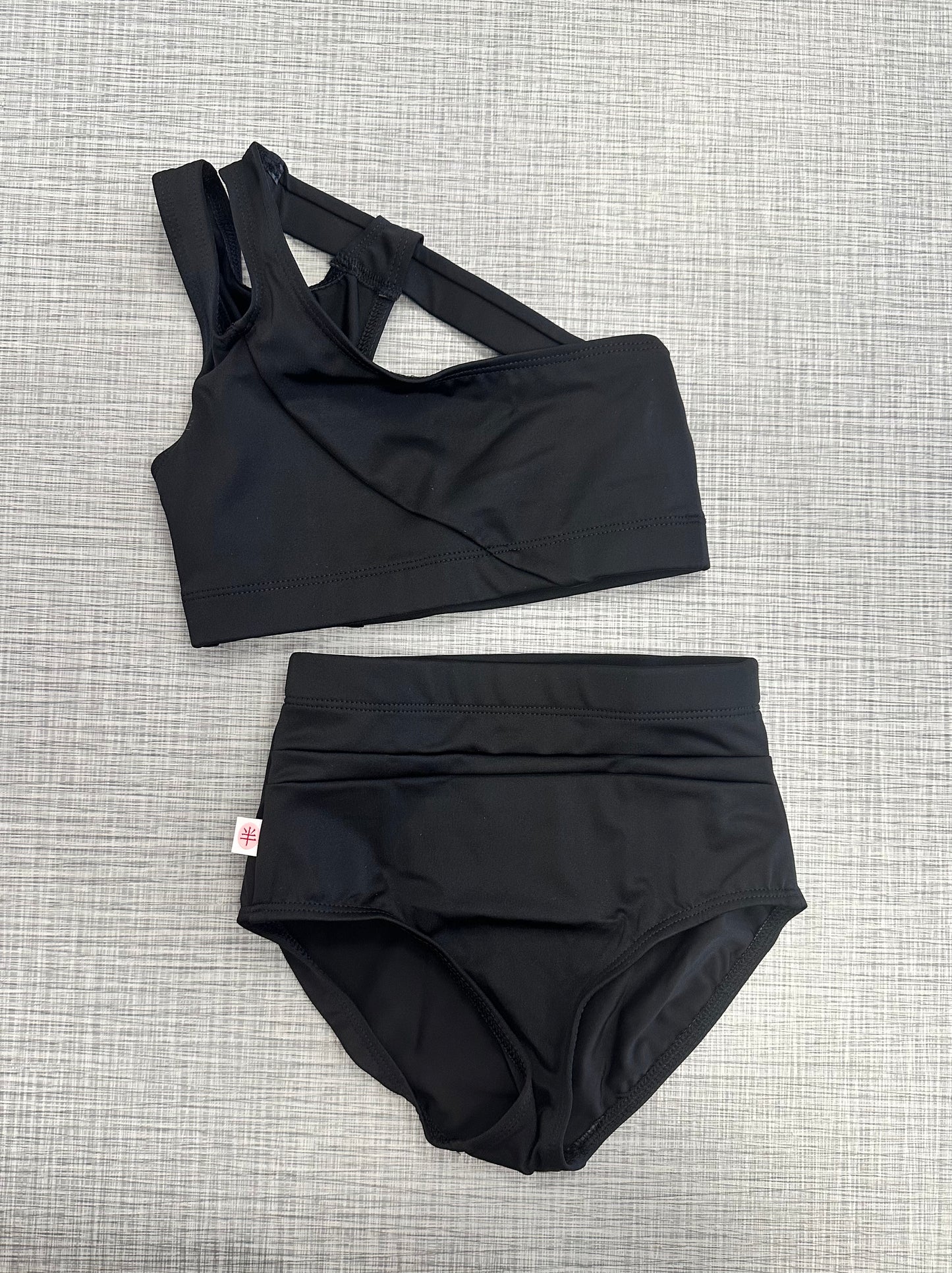 Demi Solid Cut Out Crop & Brief Set