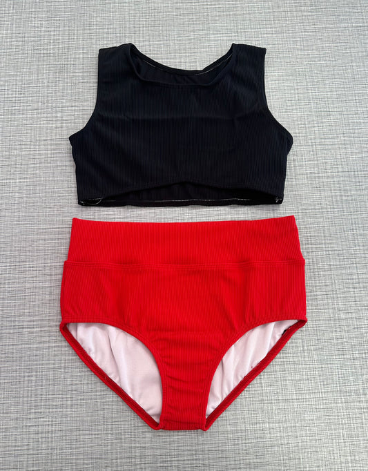 CY Black Tank & Red Brief Set ^