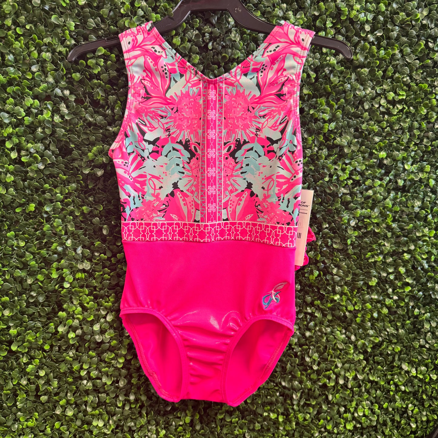 GK Pink Hope and Happiness Leotard: Child Large