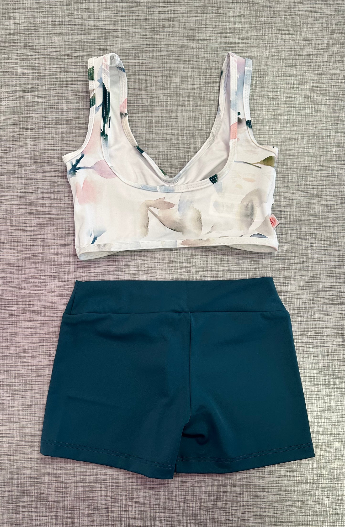 Demi Floral Pinch Front Top Short Set