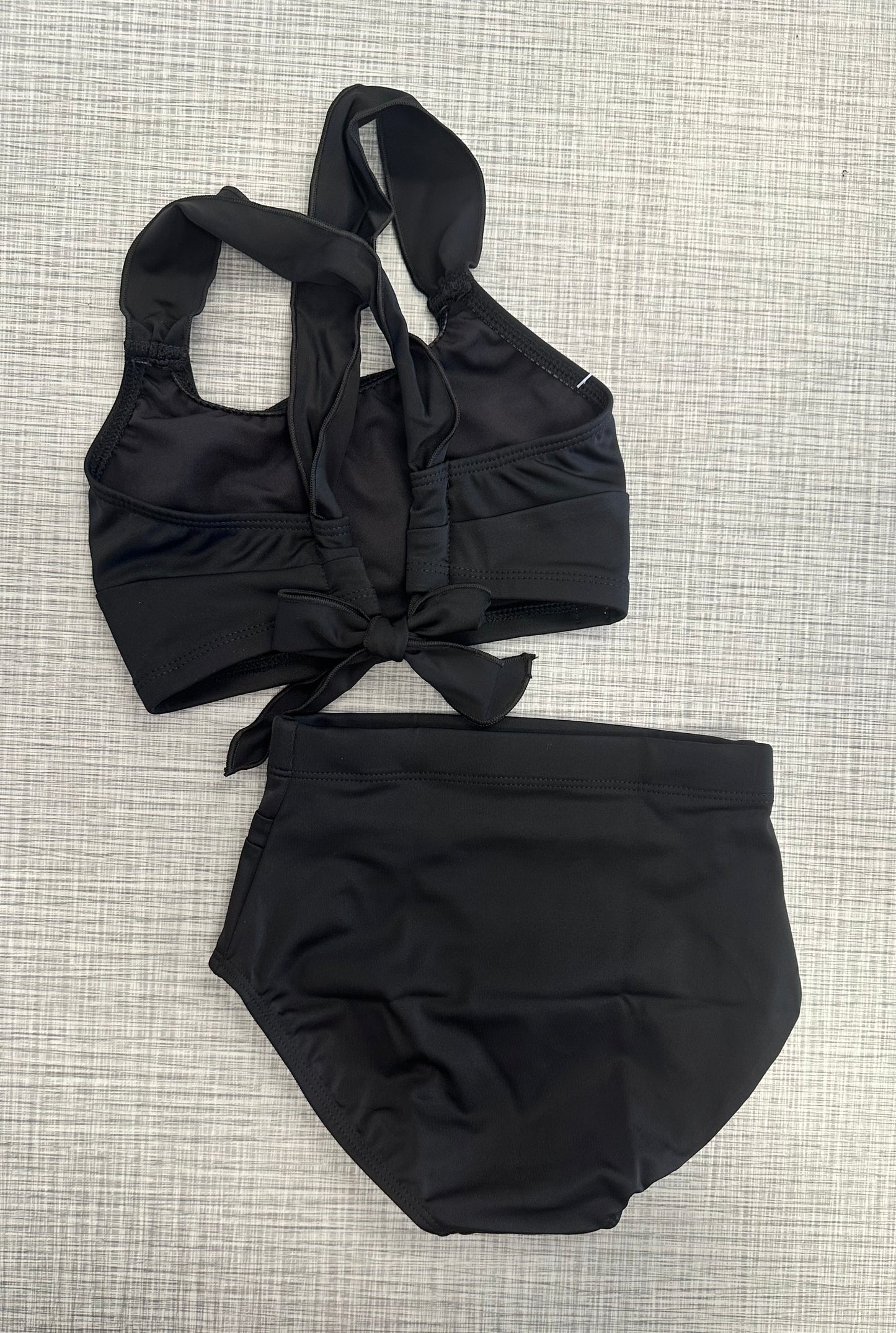 Demi Solid Tie Back Tank Brief Set
