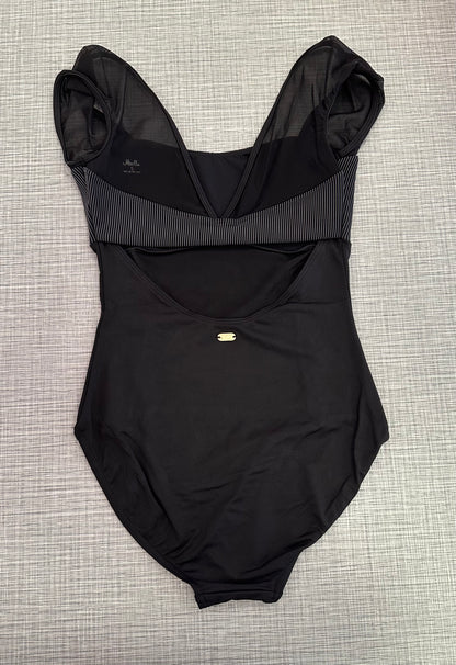 Open Back Cap Sleeve Leotard #M20001