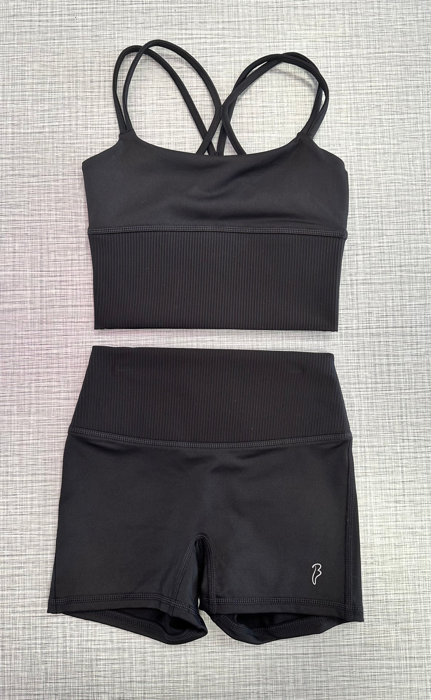 Isla & Layla Ribbed Short Set