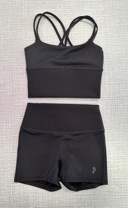 Isla & Layla Ribbed Short Set