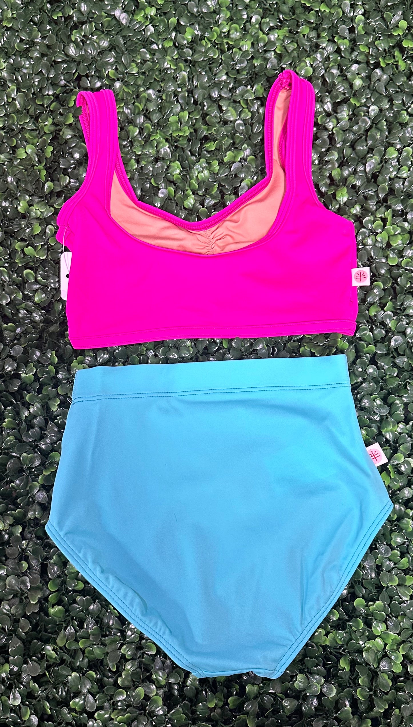 Pinch Front Bra Top & Brief Set