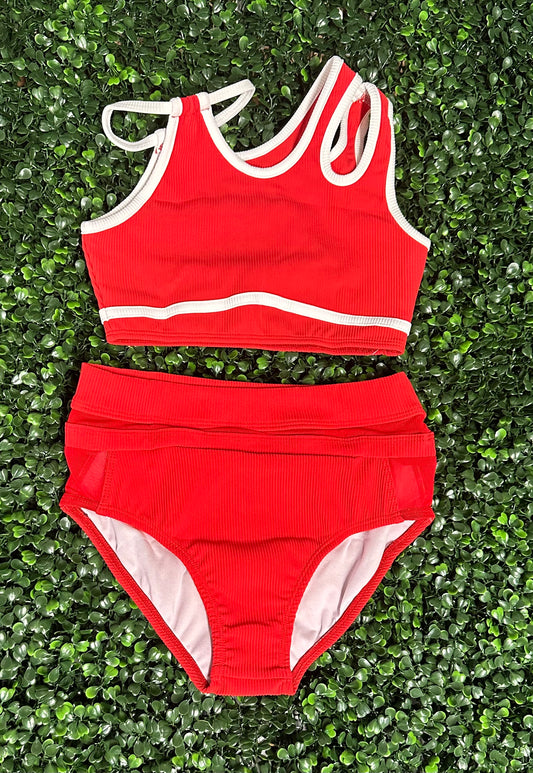 CY Red w/ White Brief Set *