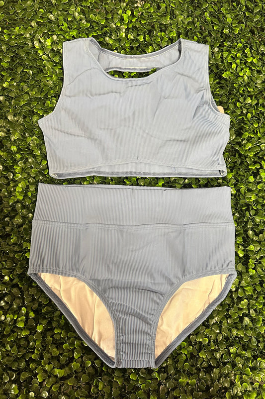 CY Ribbed Blue Brief Set