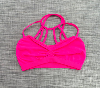 Hot Pink Cage Bra Top