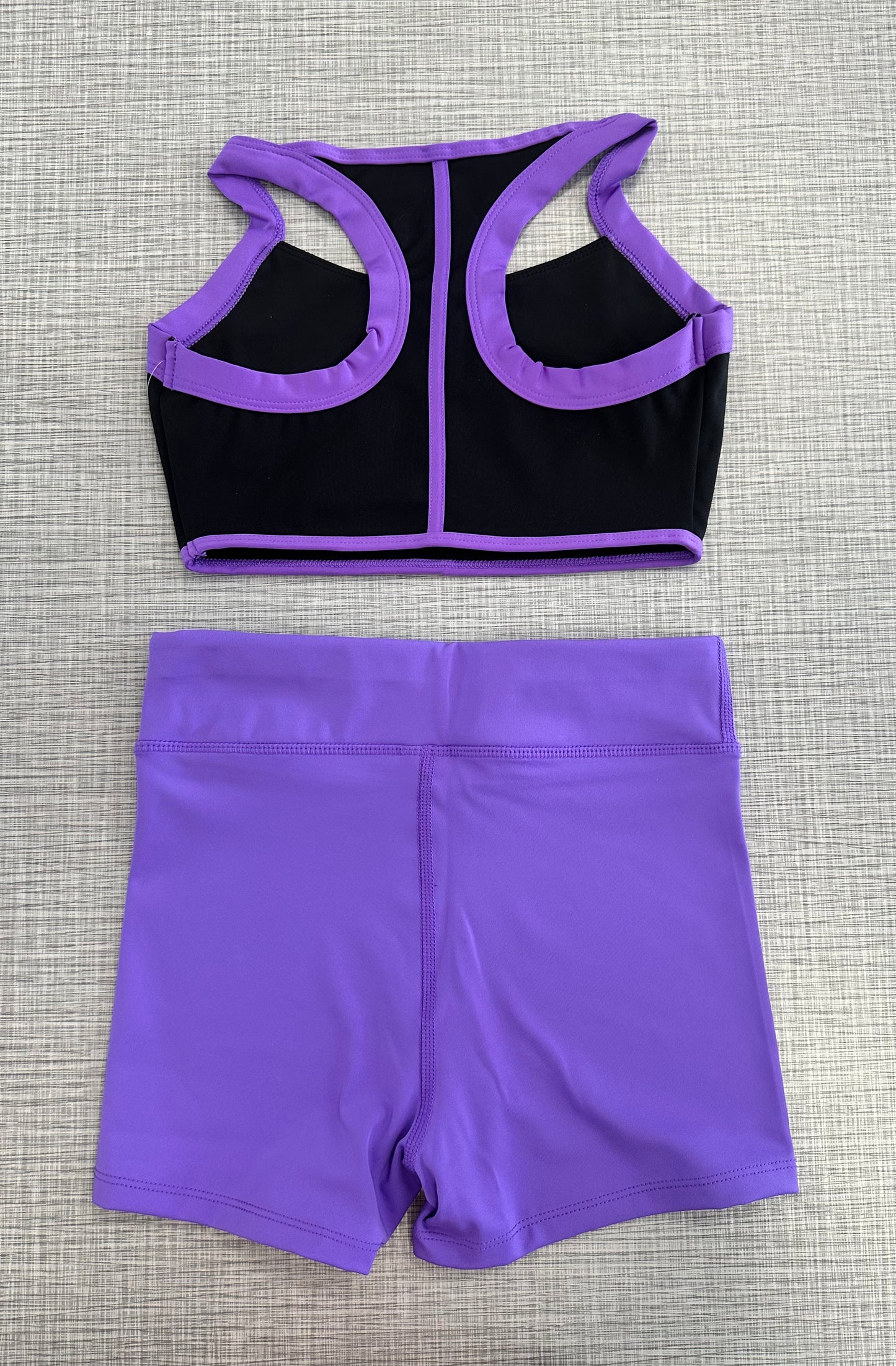 Halter 2-Tone Top & Solid Short Set