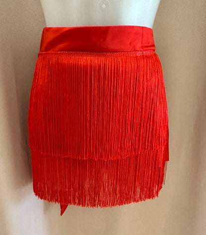 Child Fringe Wrap Ballroom Skirt
