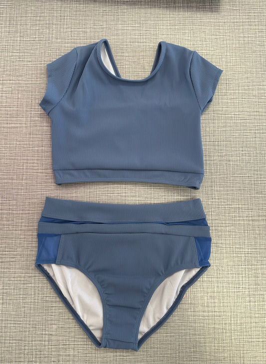 CY Steel Blue Short Sleeve Brief Set
