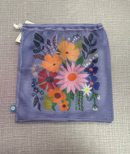 Floral Printed Mesh Pointe Shoe Bag