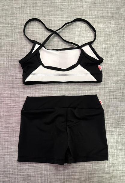 Demi Bra Top & Solid Short Set *