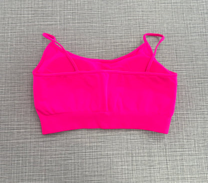 Hot Pink Padded Bra Top