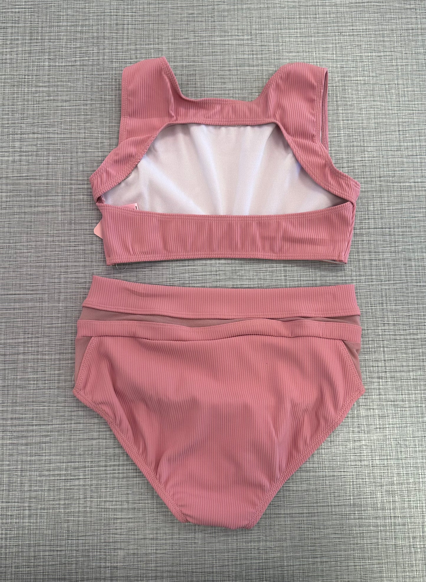 CY Dusty Rose Tank & Mesh Brief Set