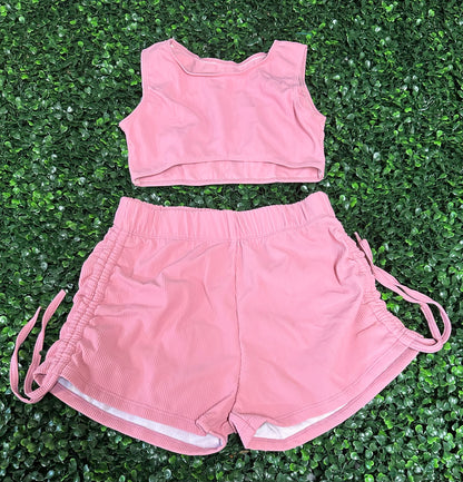 CY Dusty Rose Tank Short Set