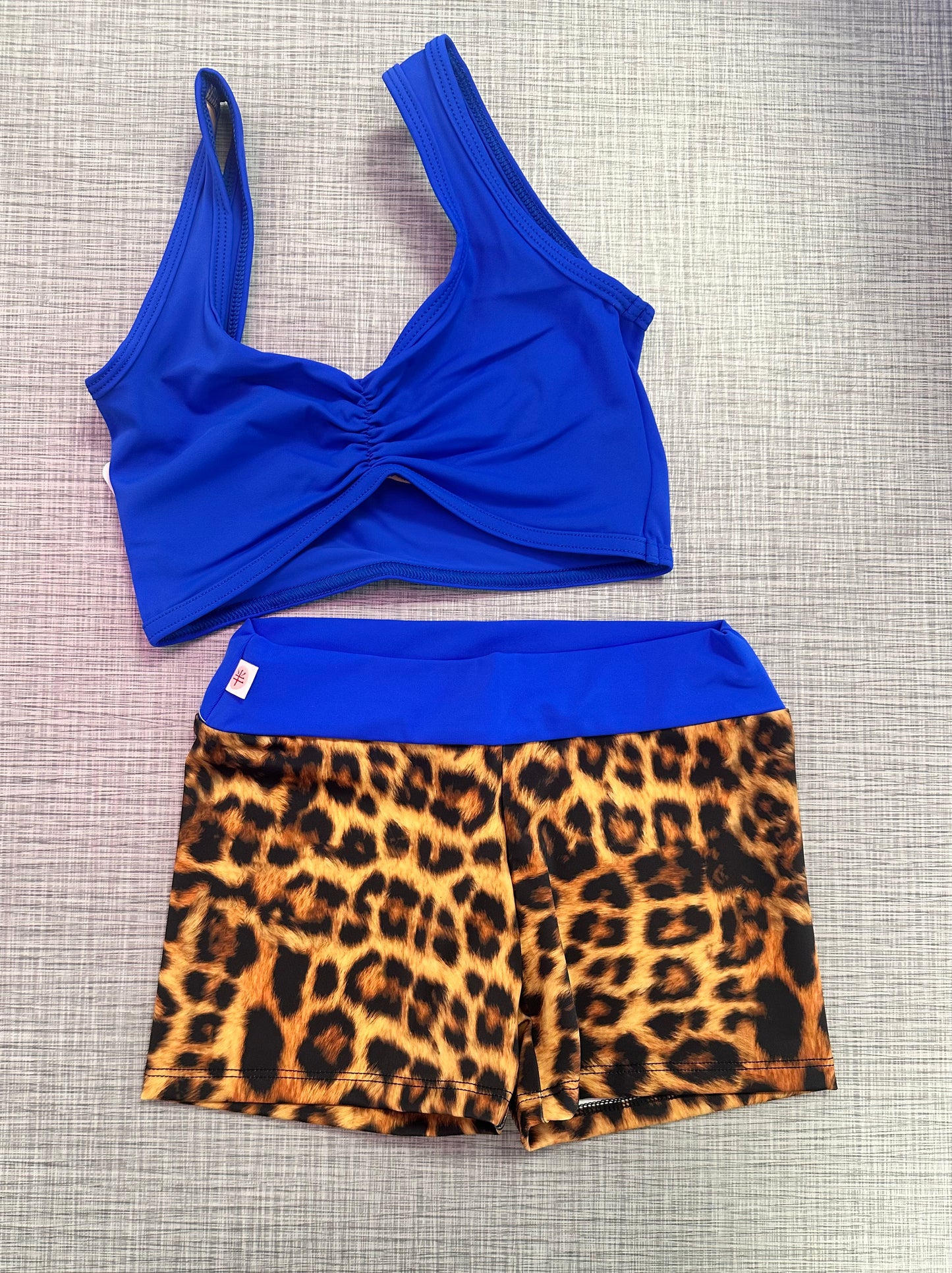Demi Pinch Top & Cheetah Shorts