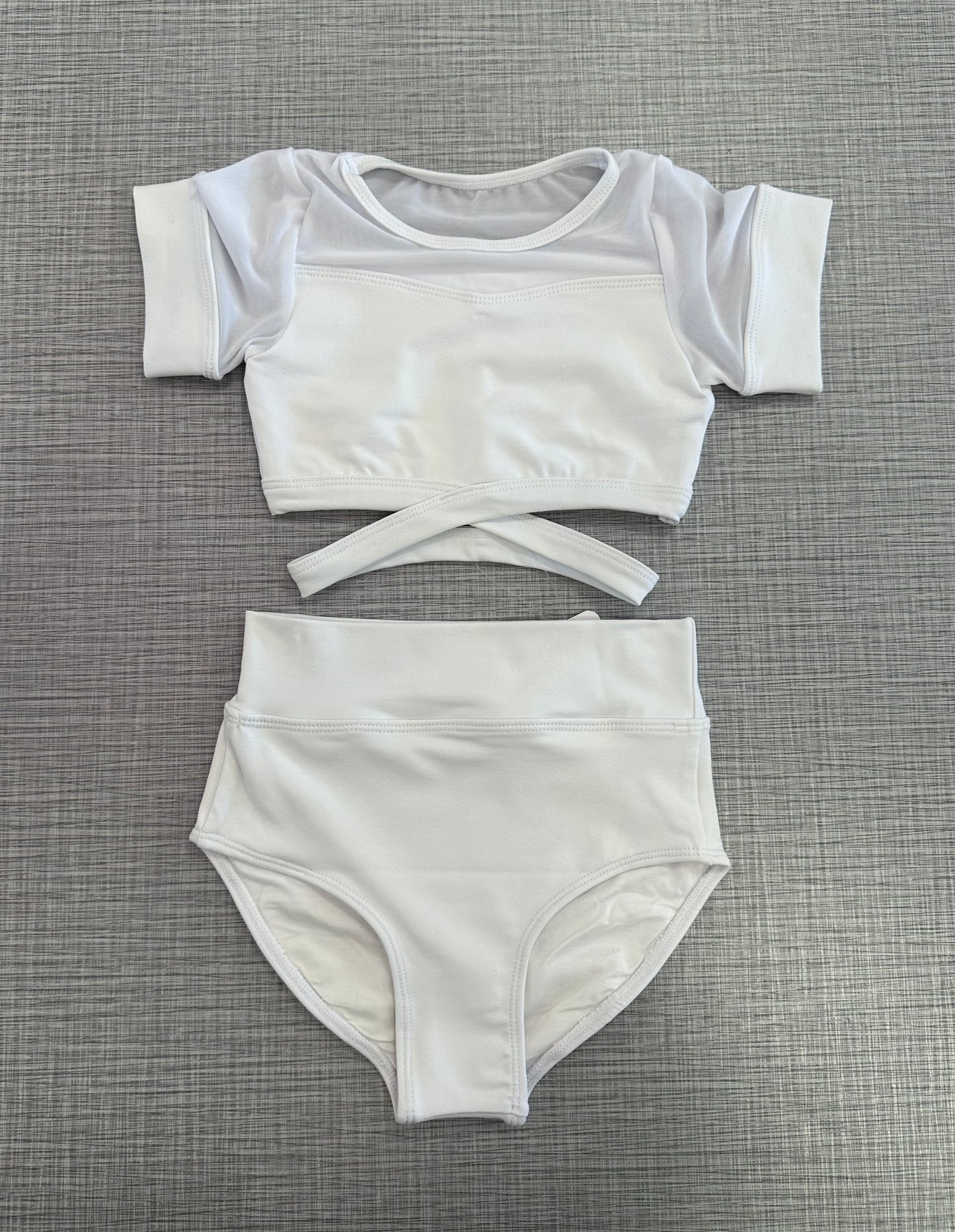 CY White Cap Sleeve Brief Set
