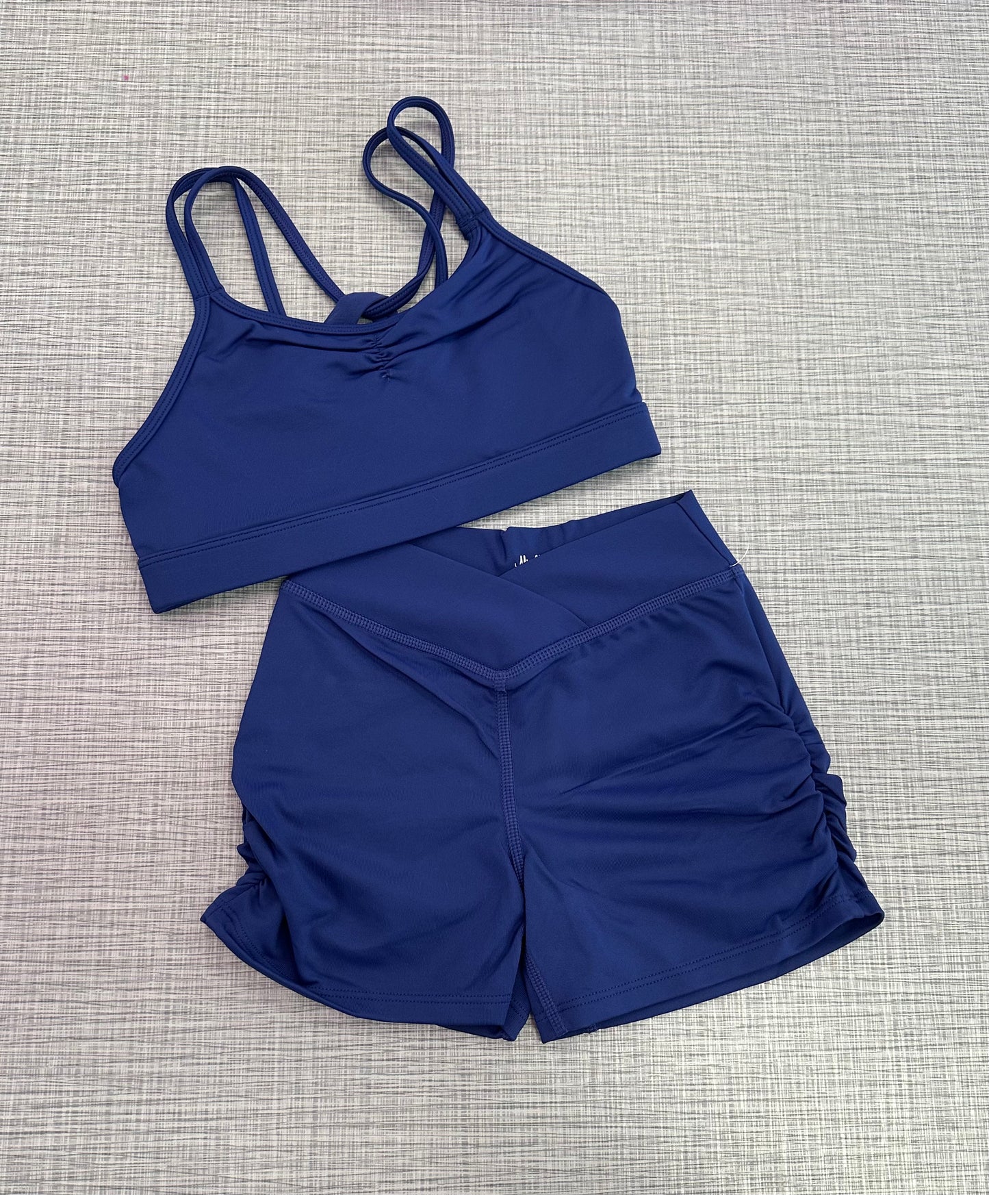 Strappy Back & Ruched Side Short Set