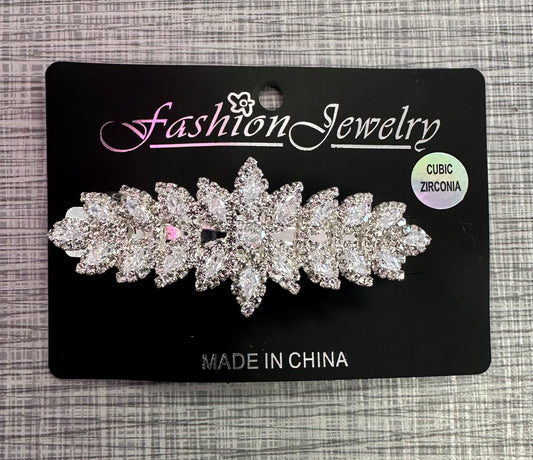 Rhinestone Flower Barette