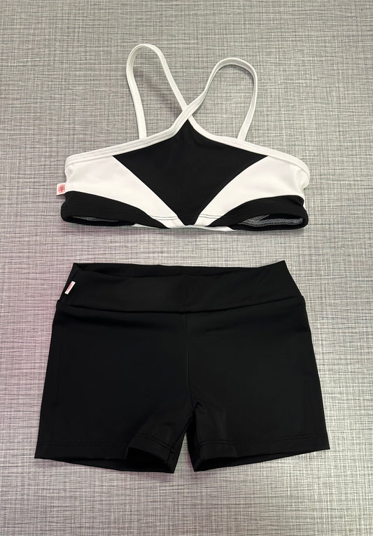 Demi Criss Cross Top & Solid Short Set
