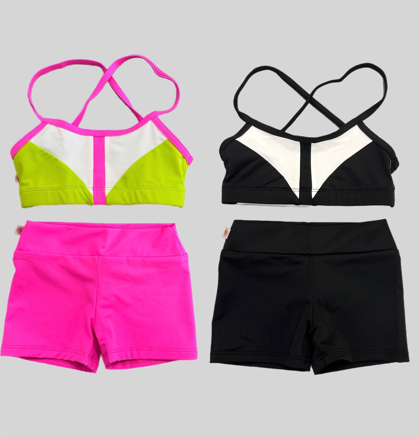 Demi Bra Top & Solid Short Set *
