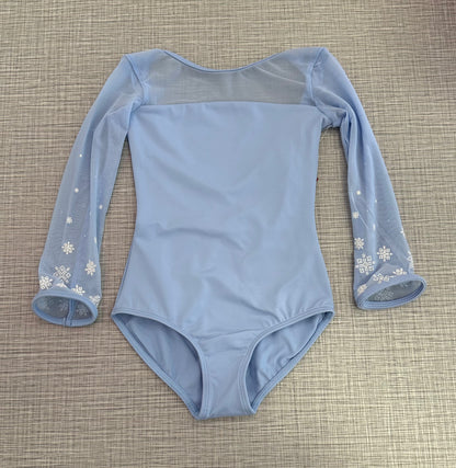 3/4 Mesh Sleeve Leotard & Skirt Separates #M60002