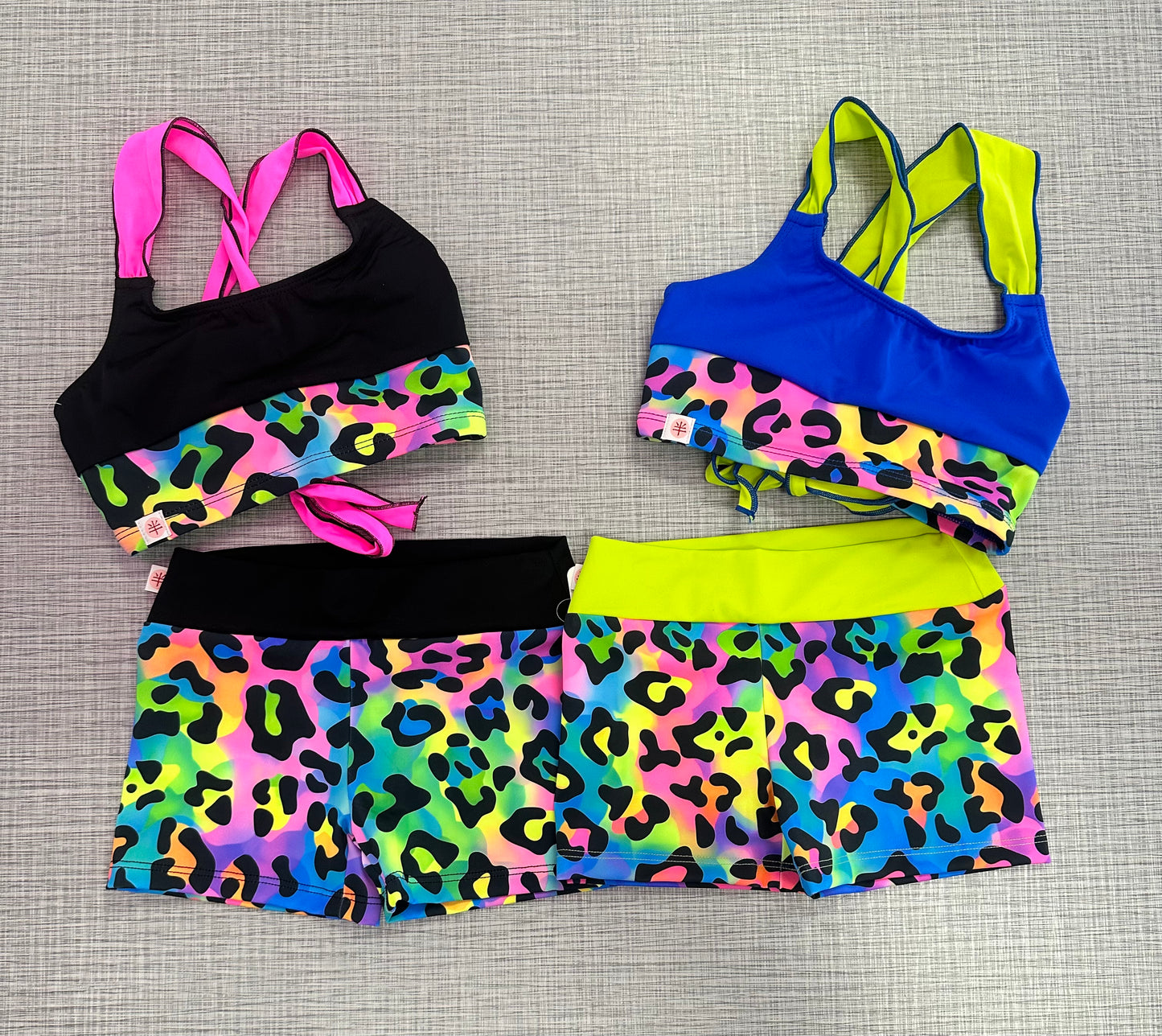 Demi Neon Jungle Tie Back Short Set