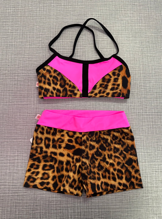 Custom Leopard Print Short Set