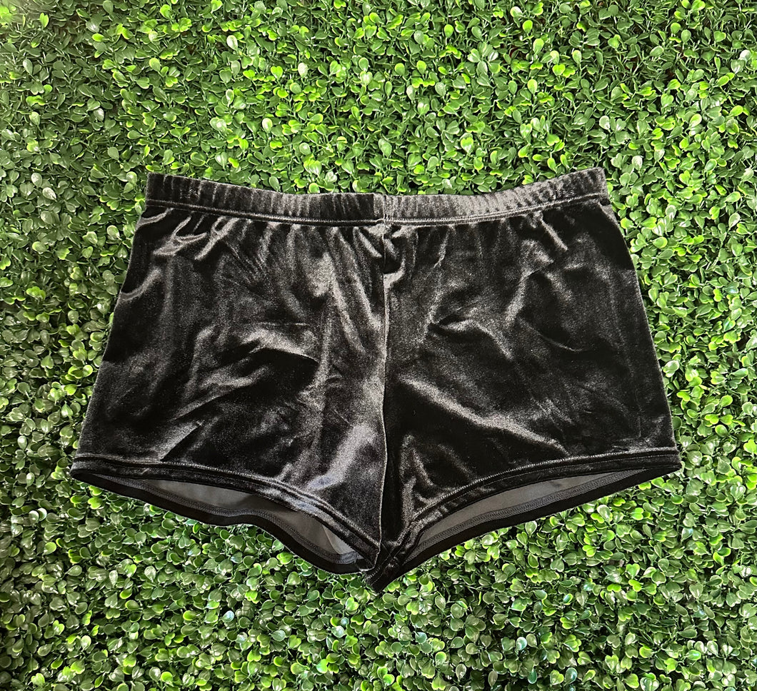 Adult Large Sale Black Velvet Short