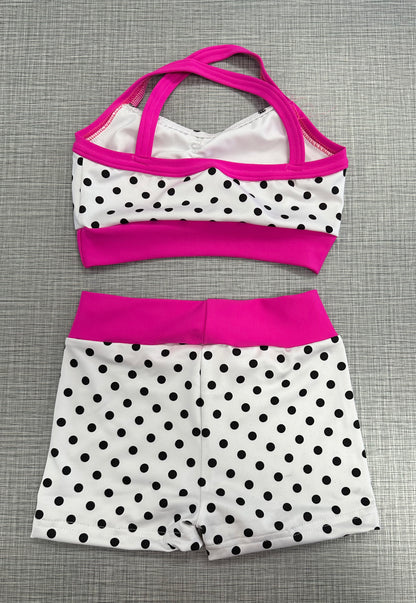 Limited Drop Polka Dot Short Set