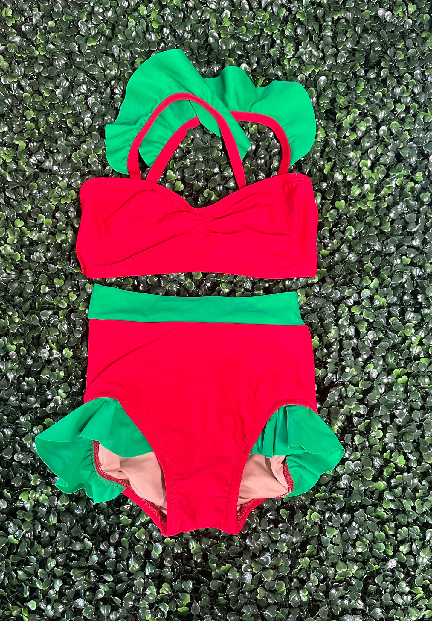 Holiday Ruffle Brief Set 12-14