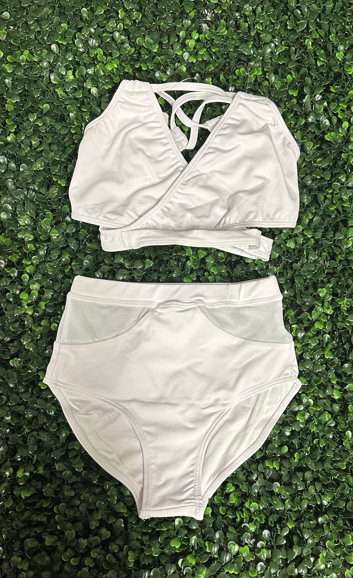 CY White Top & Brief Set