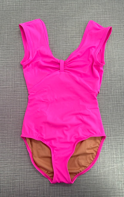 Demi Pinch Bow Front Leotard