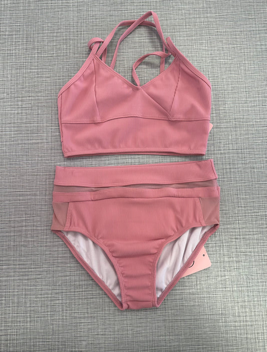 CY Dusty Rose Crop Top Brief Set