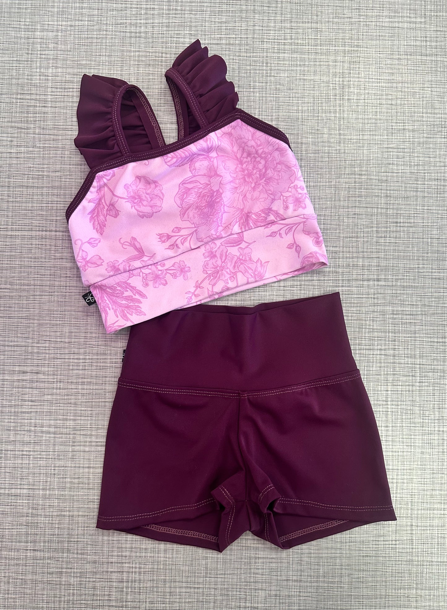 Floral Flutter Top & Brief Set Child 4