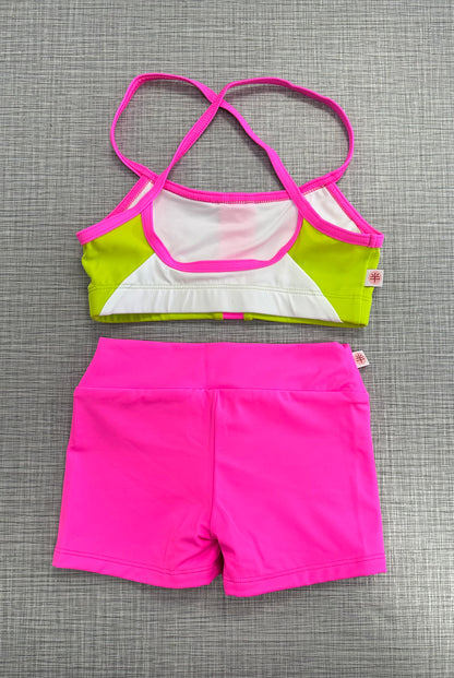 Demi Bra Top & Solid Short Set *