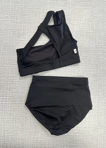 Demi Solid Cut Out Crop & Brief Set