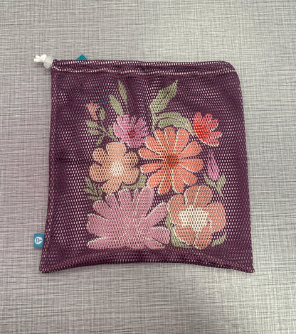 Floral Printed Mesh Pointe Shoe Bag