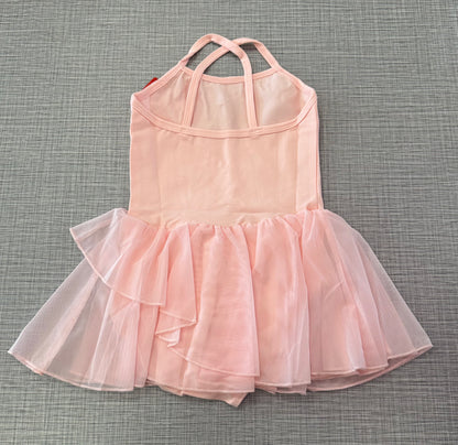 Cami X-Back Mesh Skirt Leotard