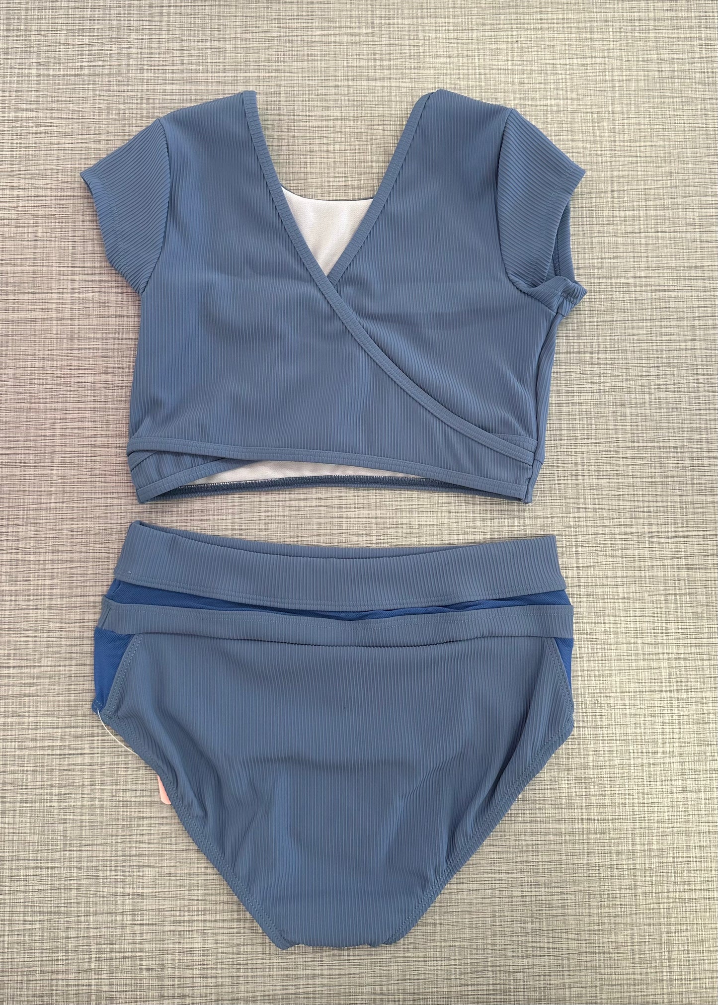 CY Steel Blue Short Sleeve Brief Set