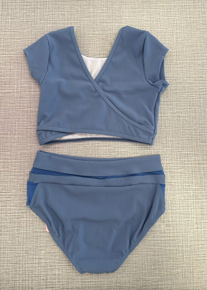 CY Steel Blue Short Sleeve Brief Set
