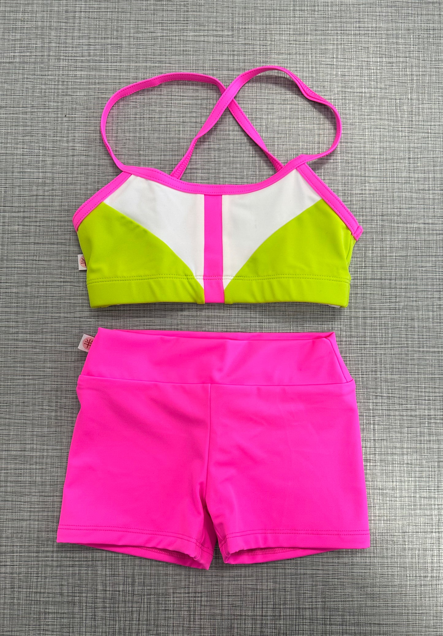 Demi Bra Top & Solid Short Set *