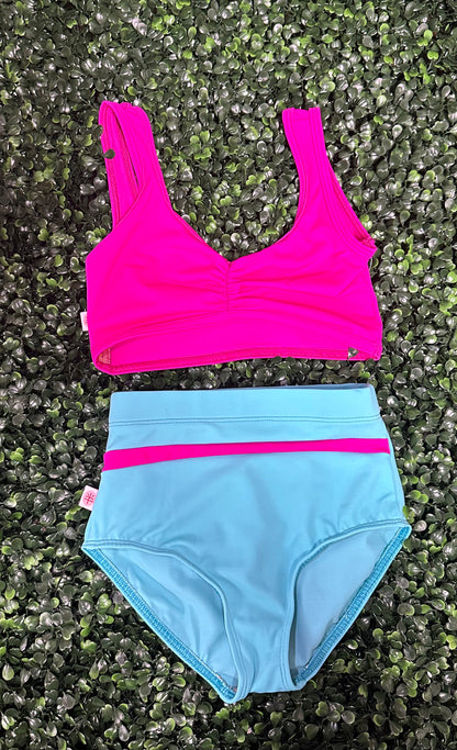 Pinch Front Bra Top & Brief Set