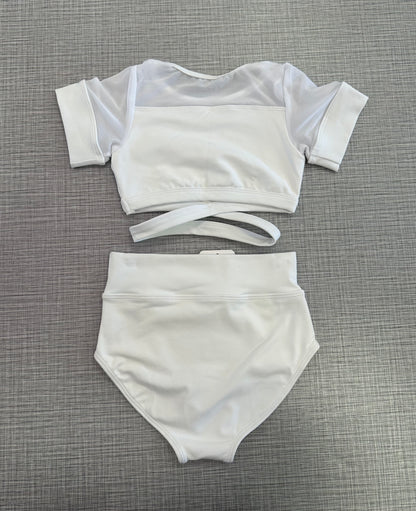 CY White Cap Sleeve Brief Set