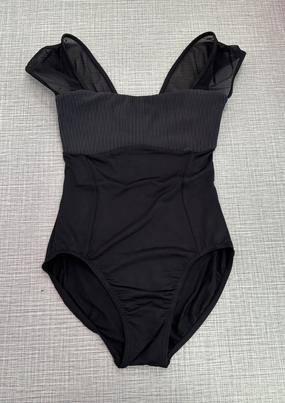 Open Back Cap Sleeve Leotard #M20001
