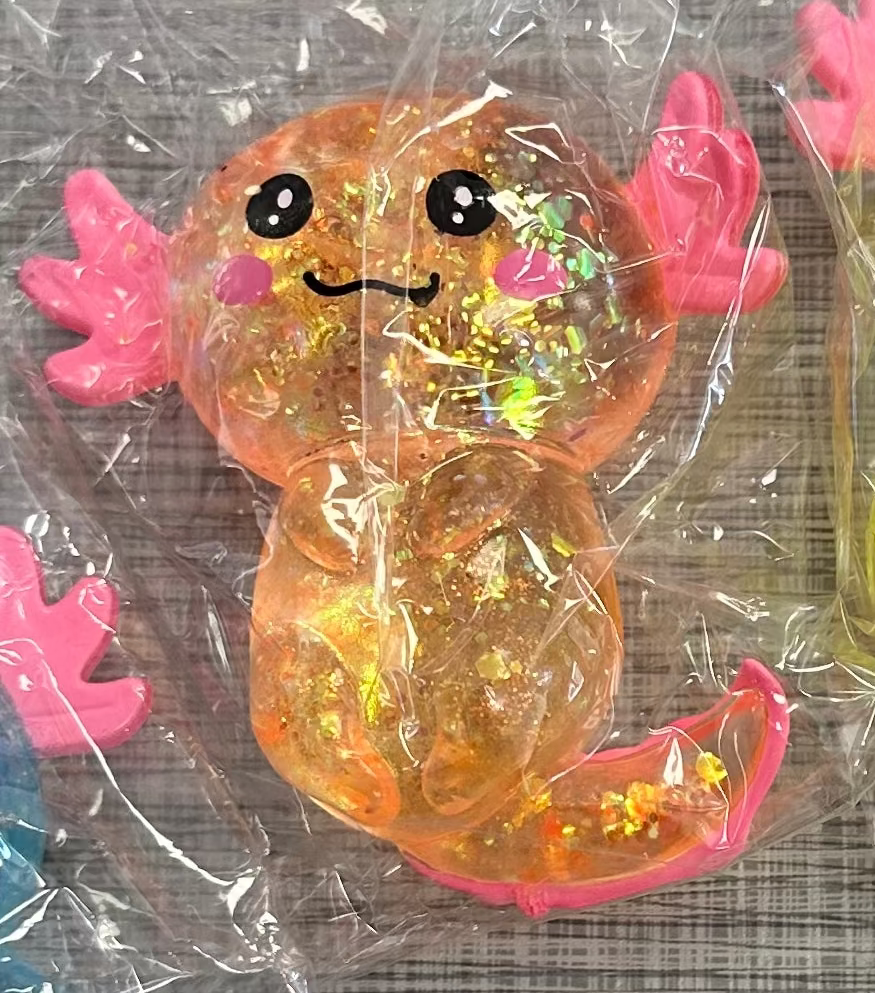 Axolotl Glittery Squishy